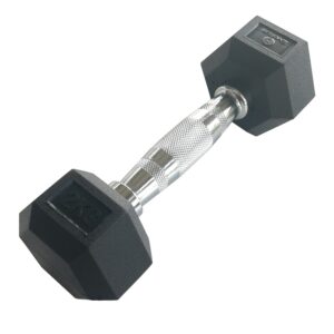 Gantera hexagonala cauciucata, 2 kg, Sveltus SVELTUS