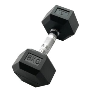 Gantera hexagonala cauciucata, 8 kg, Sveltus SVELTUS