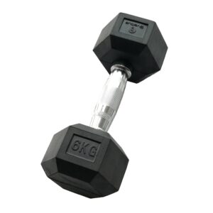 Gantera hexagonala cauciucata, 6 kg, Sveltus SVELTUS