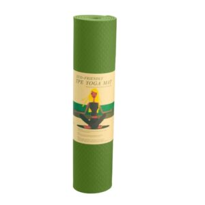 Covor de yoga TPE 183 x 61 cm, YJD001, Hiperlion-Verde HIPERLION