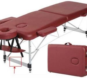 Masa masaj in doua sectiuni, pliabila, din aluminiu