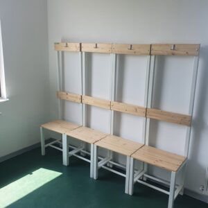 BANCA METALICA VESTIARE ,CU SPATAR SI SUPORT PENTRU GENTI,COD 207-VESTIAR