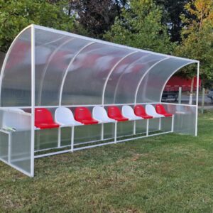 BANCA REZERVA JUCATORI FOTBAL, 10 LOCURI, CU SCAUNE, COD 408-10 (NOU)