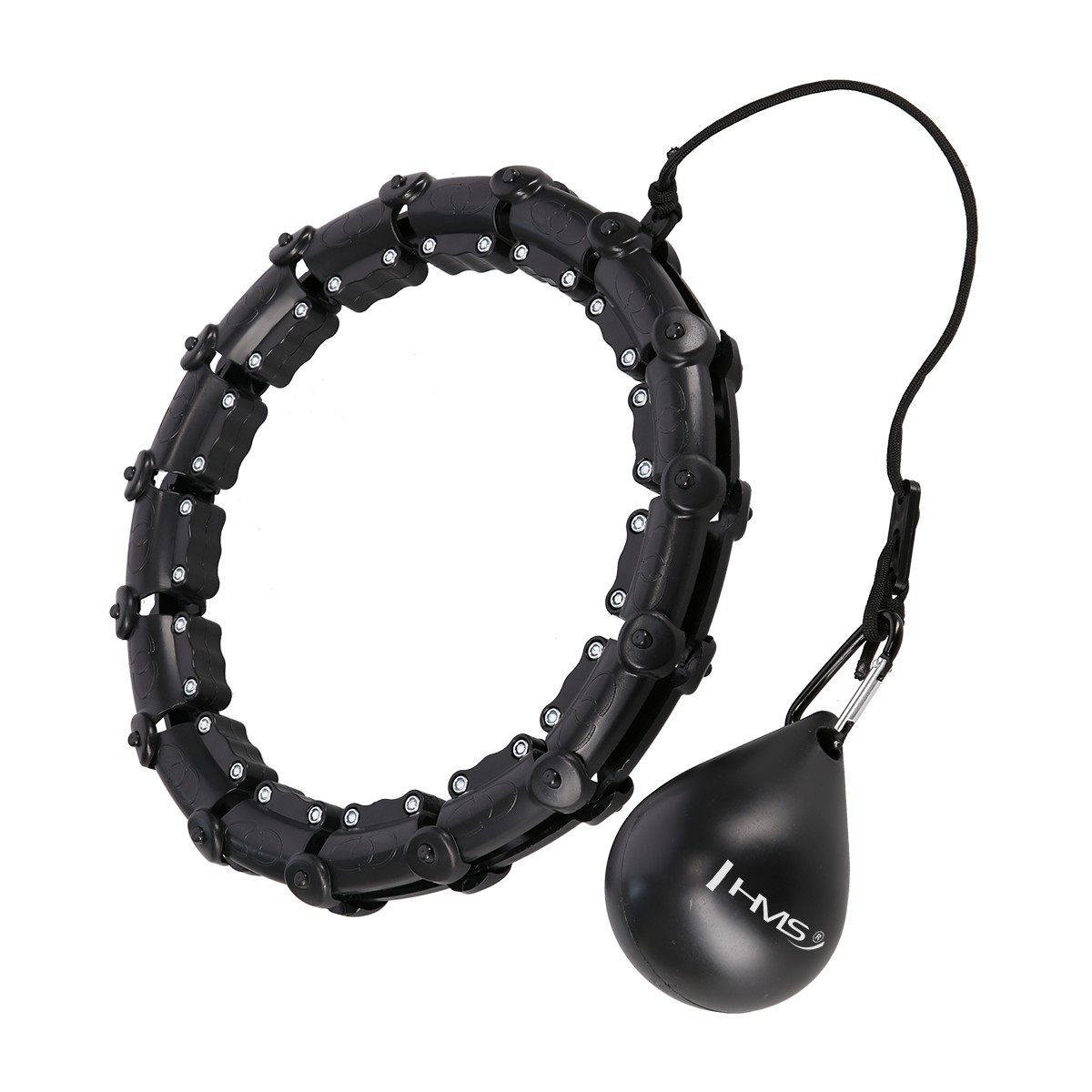 cerc-hula-hoop-cu-greutate-hms-hhw02-43-cm-negru