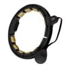 HHM13 NEW HULA HOOP BLACK/GOLD MAGNETIC WITH WEIGHT + COUNTER HMS
