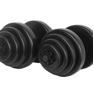 Gantere PVC cu ciment 2x20kg Sportmann