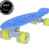 Penny board Mad Cruiser cu roti iluminate-albastru