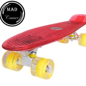 Penny board Mad Cruiser Full Led-rosu