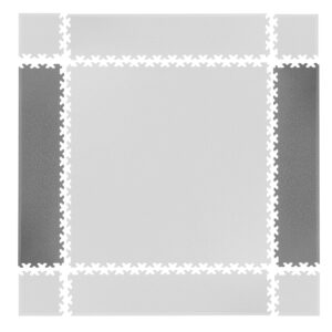 Piesa laterala covor de protectie puzzle inSPORTline Simple Gray - 2 bucati