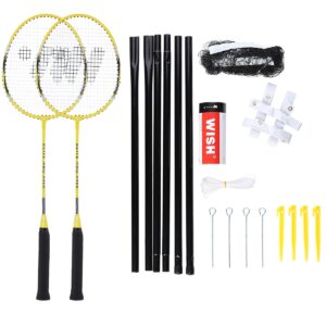 Set Complet Badminton Wish Alumtec 4466 Galben