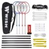 Set Complet Badminton Wish Alumtec 5566 Albastru/Rosu