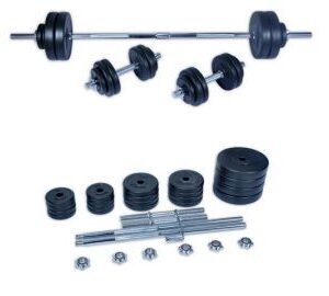 Set greutati haltera si gantere 50 kg