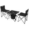 Set masa si scaune Nils Camp NC3304, Negru