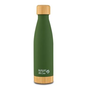 Sticla termoizolanta bambus calatorii Nava 500 ml verde